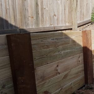 Timber Retaining Wall